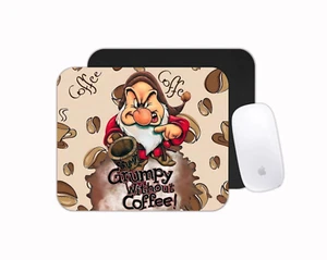 Grumpy Before Coffee Sublimation Novelty Mouse Pad - Picture 1 of 1