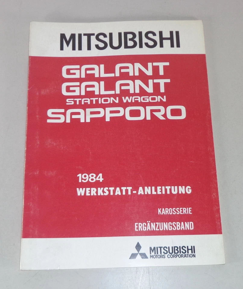 Manual de Taller Mitsubishi Galant/Familiar/Sapporo Suplemento Carrocería - Imagen 1 de 1