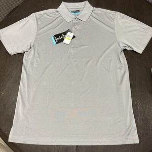 PGA Tour Herren Golfshirt Grau MotionFlux Medium Neu Mit Etikett - Bild 1 von 5
