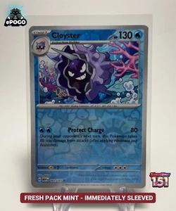 Cloyster 091/165 Pokémon Holo Inverso JCC: 151 Tarjetas Pokémon COMO NUEVO ENVIADO HOY - Imagen 1 de 2