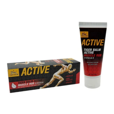 TIGER BALM Active Muscle Rub 60 g - Crema para aliviar el dolor muscular no grasa Foto 1 de 4