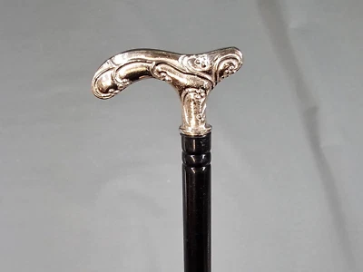 Bastone da passeggio in metallo Fritz Stock nero 92 cm bastone da passeggio bastone da passeggio - Immagine 1 di 4