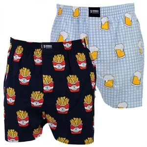 2 HAPPY SHORTS Boxershorts Webboxer Boxer D12 freche lustige Motive Design  - Picture 1 of 2