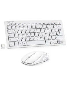Kabelloses Tastatur Maus Set Deutsch QWERTZ Layout 2.4 GHz Funk Mini Tastatur... - Bild 1 von 6