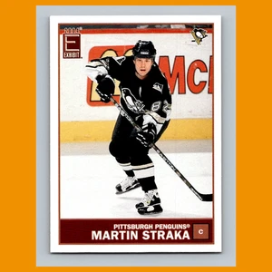 Martin Straka #119 2003-04 Pacific Exhibit Yellow Backs Pittsburgh Penguins Card - Picture 1 of 3