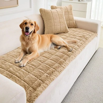 Fundas gruesas de terciopelo para sofá protector de cojín para mascotas funda suave para cama para perros alfombra para mascotas Foto 1 de 4