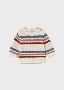 MAGLIA MAGLIONE NEONATO MAYORAL 2335 02335 COTONE BEIGE ORIGINALE AI 2026 - Picture 1 of 3