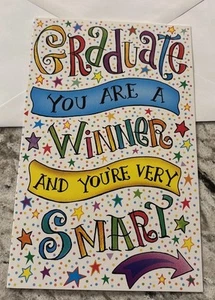 Graduation You’re Very Smart Best Wishes 5'x7.75" Stockwell Greeting Card - Picture 1 of 15