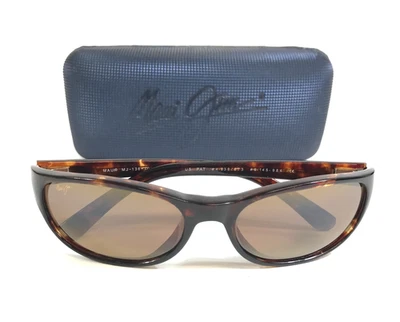 Vintage Maui Jim Sunglasses Cyclone MJ-136-10 Tortoise with Bronze HCL Lenses - Image 1 of 4