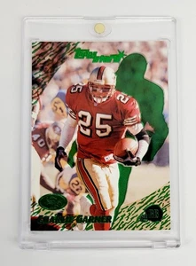 MINT #/ED GREEN PARALLEL 2000 Topps Stars Charlie Garner #28 SAN FRANCISCO 49ERS - Foto 1 di 2
