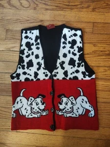 Disney 101 Dalmatians Youth No Tag Sweater Vest USA - Picture 1 of 10