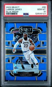 2023 PANINI SELECT BLUE PRIZM #66 LEBRON JAMES PSA 10 - Picture 1 of 2