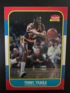 Baloncesto Fleer 1986-87 Terry Teagle #107 Golden State Warriors - Imagen 1 de 2