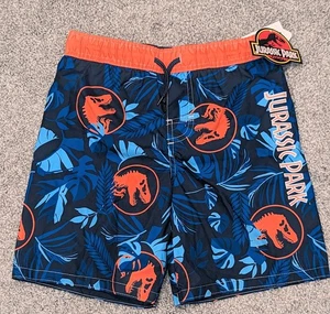 NWT, Jurassic Park, Quick Drying,UPF, Comfort Lined, Swim Shorts -Boys Size 8 - Picture 1 of 5