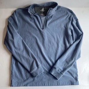 Johnnie-O Pullover Mens S Blue Quarter 1/4 Zip Golf Sweater Performance Soft - Picture 1 of 7