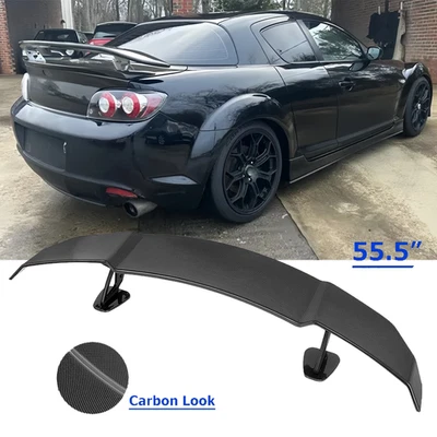 Rear Trunk GT Wing Racing Spoiler Carbon Lip For Mazda RX-8 2004-2011B - Image 1 of 4