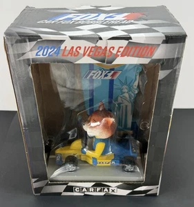 2024 Carfax Fox1 "Car Fox" Bobble Head Race Car Las Vegas Edition - Picture 1 of 8