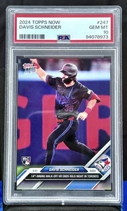 2024 Topps Now Davis Schneider 14th Inning Walk Off #247 PSA 10 GEMA COMO NUEVO - Imagen 1 de 2