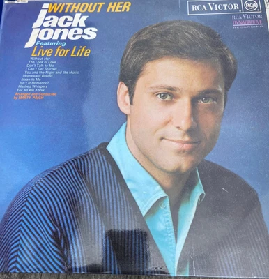 JACK JONES - 'Without Her' -  LP Record RCA Victor SF 7935 NEAR MINT Condition Foto 1 de 3