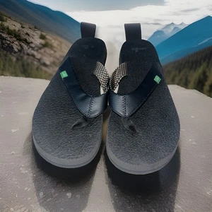 Sanuk Brown Flip Flops Womens Size 10 Nice Condition Beach Shoes Sandals Kate - Picture 1 of 24