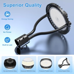 3000K/4000K/5000K Garden Post Top Light 60W LED Circular Area Parking Lot Lights - Picture 1 of 9