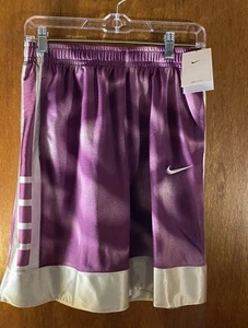 Nike Dri-Fit Boy’s Large Purple & White Athletic Basketball Shorts. - Picture 1 of 1