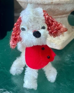 Limpiador de pipas vintage CHENILLE adorno de Navidad para perro - Japón 6" - Imagen 1 de 5