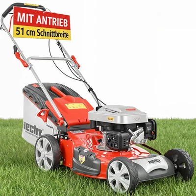 Benzin Rasenmäher mit Antrieb 51 cm Schnittbreite 5,2PS 3,8kW 5in1 Mulcher Mäher - Bild 1 von 4