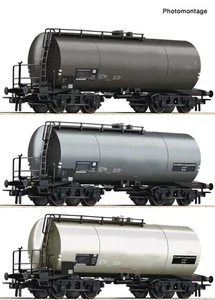 Roco 76015 H0 DC 3er Set Kesselwagen Ep. II DRG - Picture 1 of 1