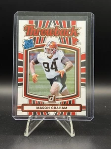 2025 Panini Donruss Throwback Mason Graham Rated Rookie RC #40 Cleveland Browns - Picture 1 of 2