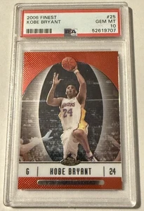 Finest Kobe Bryant 2006 PSA GEM MT 10 - Imagen 1 de 3