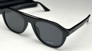 QUAY HIGH TOP Sunglasses Women's 54mm Black Frame Gray POLARIZED Lens NEW - Picture 1 of 4