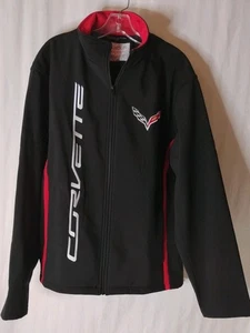 Calhoun Corvette Cappotto Giacca Nero Ricamato Uomo XXL Zip - Foto 1 di 8