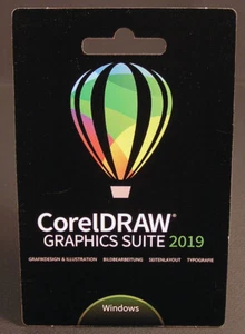 CorelDRAW Graphics Suite 2019 versione completa Windows PKC licenza permanente IMBALLO ORIGINALE NUOVO - Foto 1 di 11