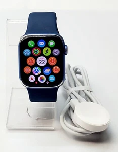 Apple Watch Series 7 41MM GPS Bluetooth BLUE. GRADE C- - Picture 1 of 10