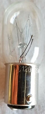 1x  Bulbrite Incandesent Appliance Light Bulb Lamp 15W T7 BA15D 120V NEW - Image 1 of 4