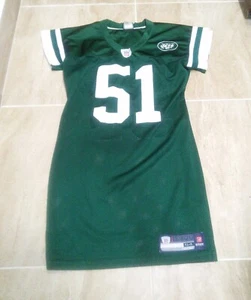 Official Women's Reebok x New York Jets Jersey Dress 51 Jonathan Vilma Stitch 54 - Picture 1 of 10