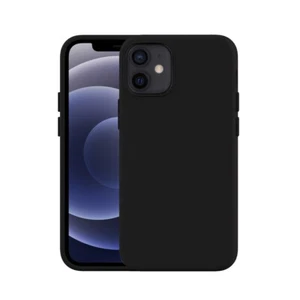 Fellowes Coque Silicone pour Apple iPhone 12 Mini - Noir sur Noir - Photo 1 sur 8