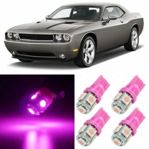 Paquete de 14 luces LED interiores rosadas para Dodge Challenger 2008 - 2014 + herramienta - Imagen 1 de 9