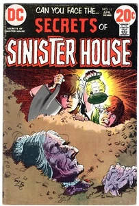 Secrets of Sinister House #11 1973 DC cómic de terror KALUTA portada ALEX NINO - Imagen 1 de 2