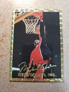 MICHAEL JORDAN 1994 National Promo Gold Dunk Promo WOW NM - Imagen 1 de 2