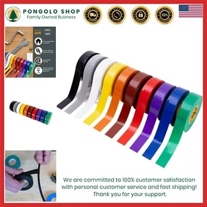 Versatile 10-Pack Waterproof Electrical Tape - Strong Adhesive for All Projects - Picture 1 of 7