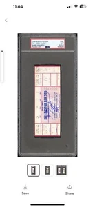 💥SIGNED SAMMY SOSA CAREER HOMERUN #1 FULL TICKET 🎟️ CUBS PSA 7 AUTO 9💥 - Picture 1 of 3