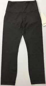 Lululemon Women Wunder Under HR Crop 23” *F Luxtreme LW6BGQS HBLK Gray Size 8 - Picture 1 of 3