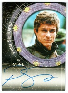 STARGATE SG-1 SEASON 6 2004 A32 Peter Stebbings as Malek AUTOGRAPH