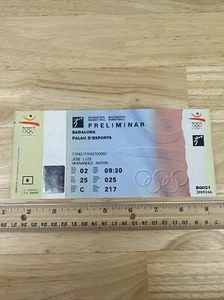 Biglietto Olimpiadi BARCELLONA 1992 - BASKET 2.08.92 - Biglietto mai usato - Foto 1 di 5