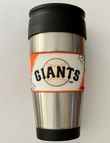 MLB San Francisco Giants Stainless Steel Travel Coffee Mug Cup Tumbler 16 oz Cover