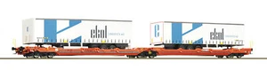 Roco 77392 H0 Doppel-Taschenwagen Sdggmrs 738 / T3000e Ekol Ep. VI WASCOSA - Picture 1 of 1