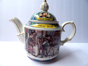 James Sadler Charles Dickens/Oliver Twist Vintage Pottery Teapot - Picture 1 of 7