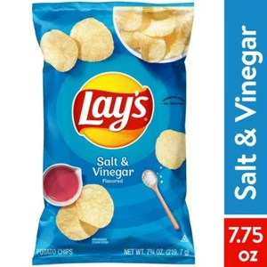Lay's Salt & Vinegar Flavored Potato Chips - 7.75oz Bag - Picture 1 of 2